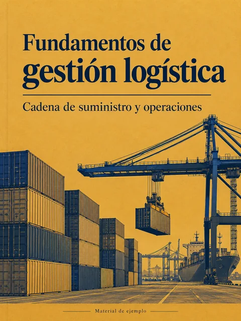 Portada ilustrativa de gestión logística